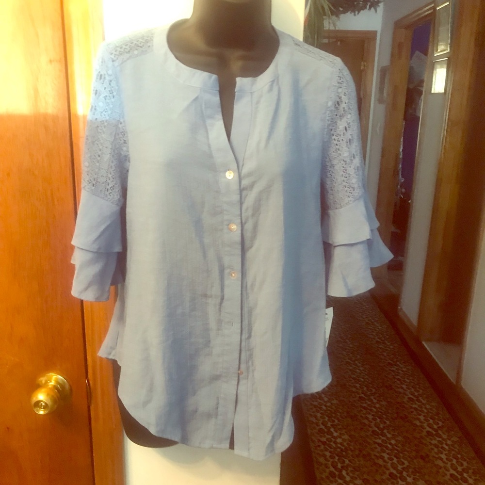 Ladies blue blouse